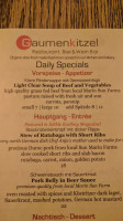 Gaumenkitzel menu