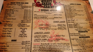 The Bucket Crabs And Crawfish menu