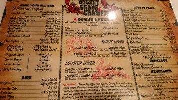 The Bucket Crabs And Crawfish menu