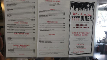 Mike's City Diner menu