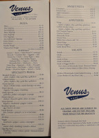 Venus Cafe menu