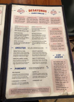 La Barca Restaurantes menu