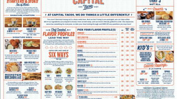 Capital Tacos menu