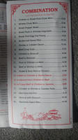 Number One Chinese Take Out menu