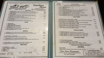 Thai Nana Restaurant And Sushi Bar menu