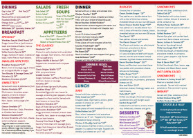 Valley Dairy menu