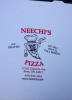 Neechi's Pizza menu