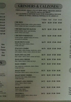 Mancino's Pizza Grinders menu