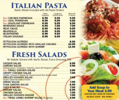 Bel Air Pizzeria menu