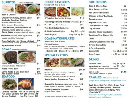 El Camino Family menu