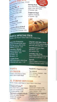 Bambino Pizza Pasta menu