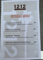 1212 Santa Monica menu