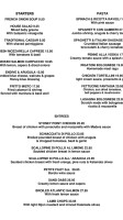 Stoney Point Grill menu