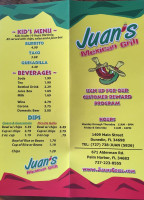 Juan's Mexican Grill Palm Harbor menu