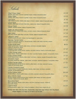 Giotti's menu