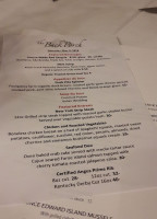 The Back Porch Restaurant menu