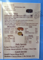 South Shore Pizza menu