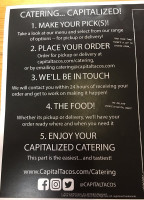 Capital Tacos menu