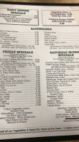 Snellgrove's menu