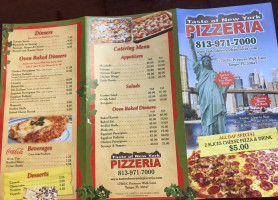 Taste Of New York Pizzeria menu