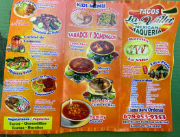 Tacos La Villa food