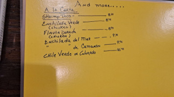 Veracruz Family menu