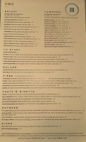 Pausa Cookery menu