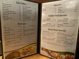 Ranch House Restuarant menu