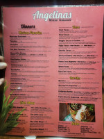 Angelinas Mexican menu