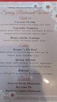 Kooper's North menu