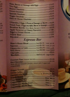 Mimo's Cafe menu