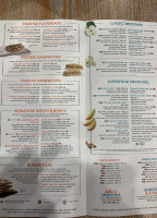 Tropical Smoothie Cafe menu