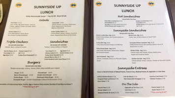 Sunnyside Up Breakfast Lunch menu