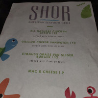 Shor American Seafood Grill menu