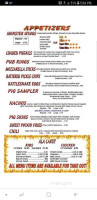 Flying Pig B-q menu