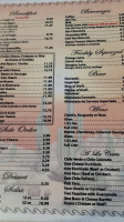 Rafael's Mexican menu