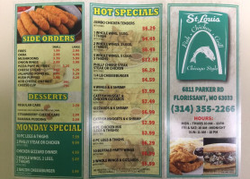 St. Louis Fish Chicken Grill menu