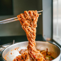 Eight Korean Bbq food