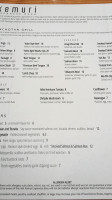 Kemuri Japanese ú menu