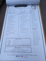 Urban Saloon menu