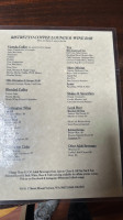 Ristretto Coffee Lounge Wine menu