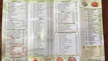 Golden Garden menu