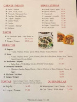 Taqueria Carniceria La Reina menu