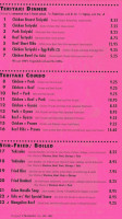 Cherry Teriyaki menu