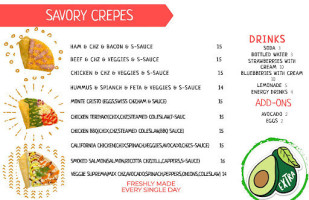 Smoky Mountains Creperie • Coffee • Ice-cream • Desserts menu