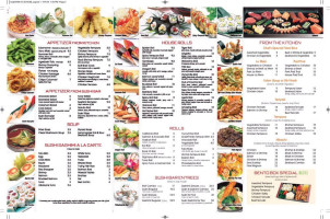 Asahi Restaurant And Bar menu