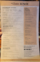 LongHorn Steakhouse menu