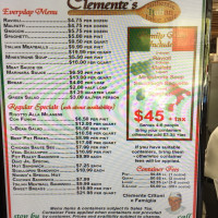 Clemente's Authentic Italian Take Out food