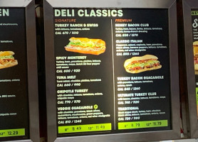 Quiznos menu