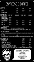 Rad Coffee menu